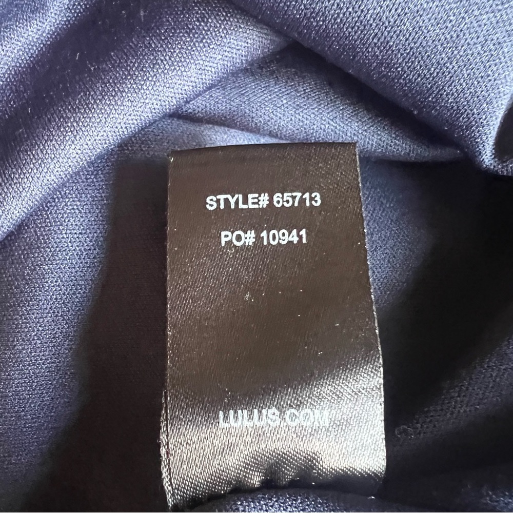 LULUS The Very Thought of You Navy Blue Floral Print Maxi Dress Gown Size M Rose - Picture 13 of 14